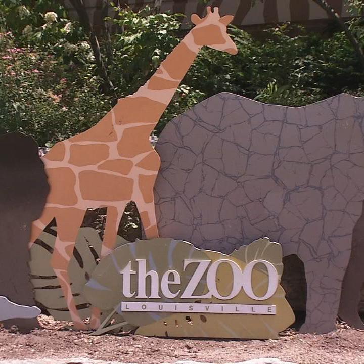 The Louisville Zoo sign